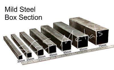 mild steel box section sizes india|50mm x box section steel.